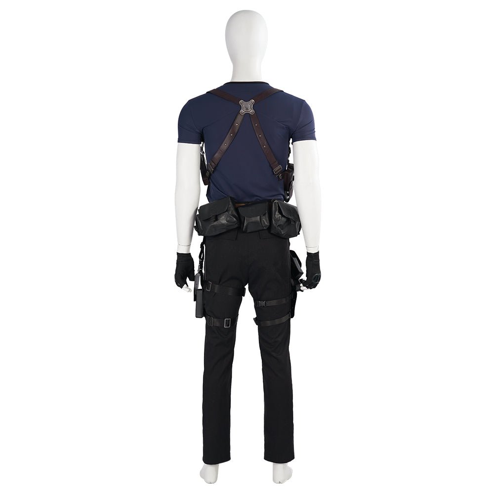 Traje de Cosplay de Leon de Resident Evil 4 - Conjunto Completo para Hombres en Halloween y Eventos de Juegos - Fantasia Cosera