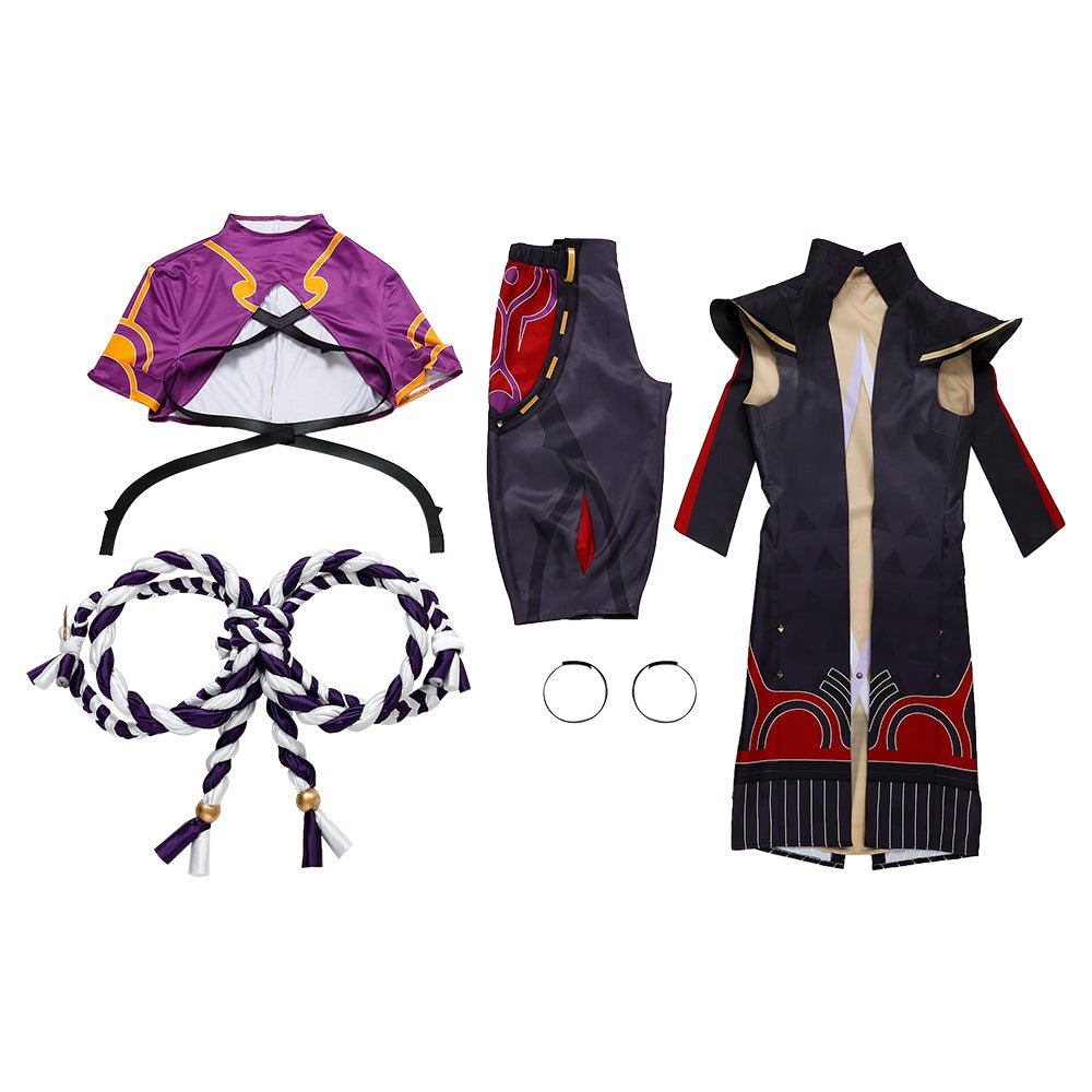 Traje de Cosplay de Arataki Itto de Genshin Impact para Hombres - Fantasia Cosera