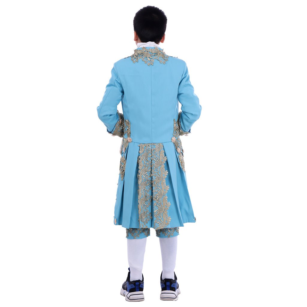 Traje Colonial del Siglo XVIII para Niños - Chaqueta Rococo al Estilo Washington - Fantasia Cosera