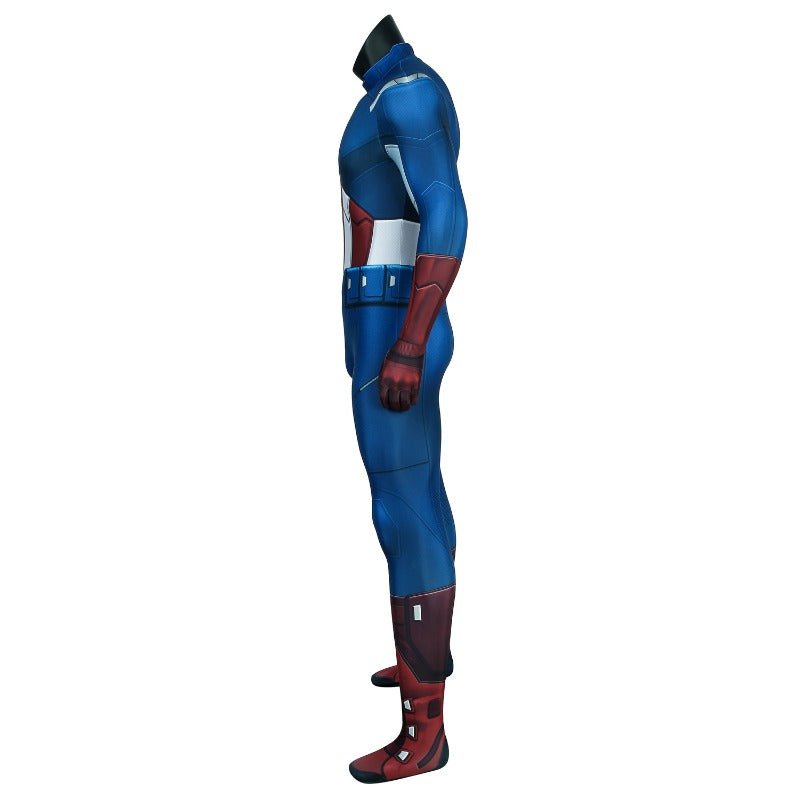 Traje de Cosplay de Capitán América Steve Rogers The Avengers Disfraz Heroico - Fantasia Cosera