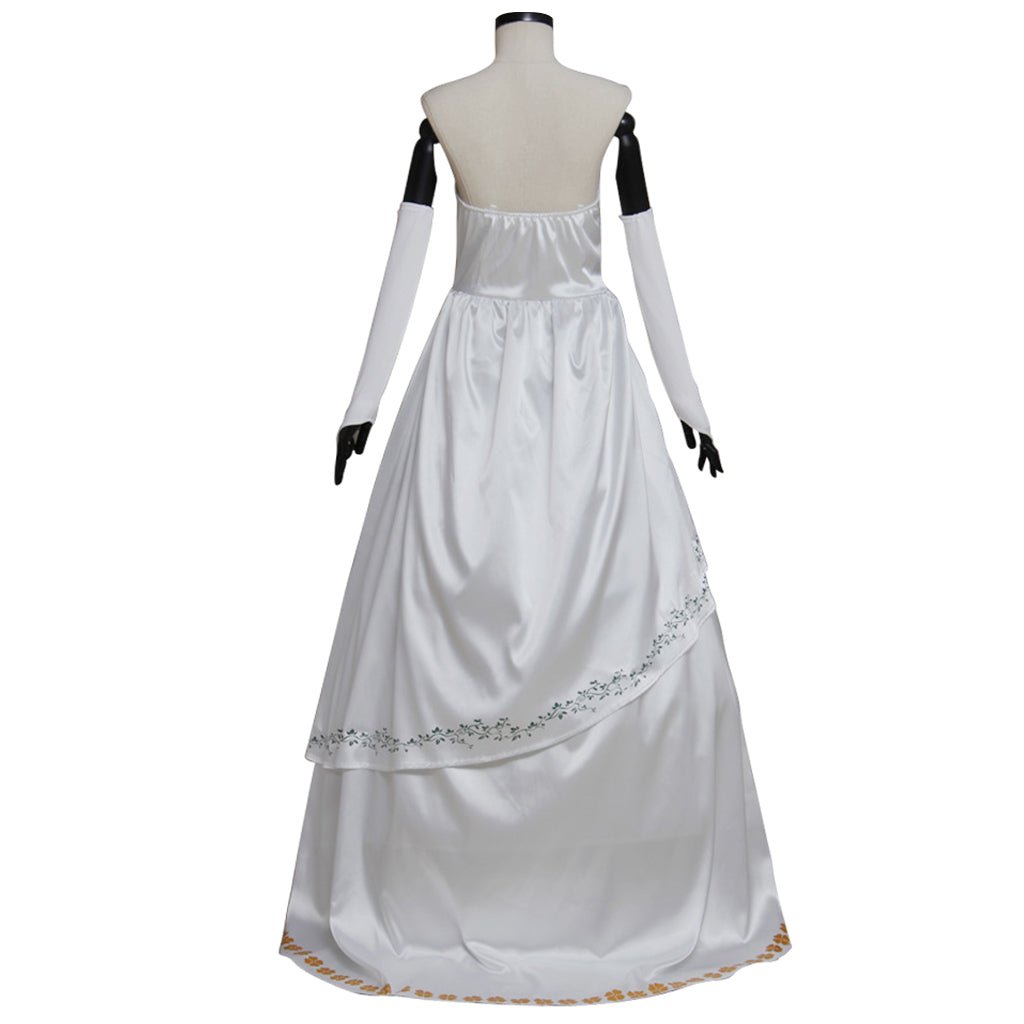 Traje de Cosplay de Garnet de Final Fantasy IX – Vestido de Novia Blanco para Mujeres Adultas - Fantasia Cosera