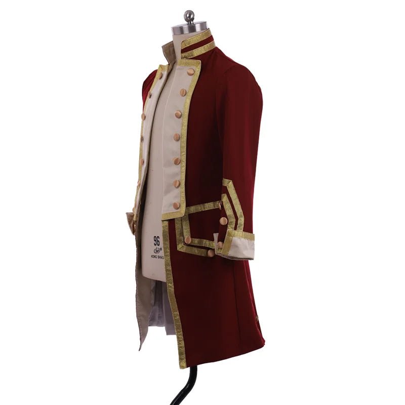 Chaqueta Militar Colonial del Siglo XVIII | Uniforme de George Washington para Cosplay - Fantasia Cosera