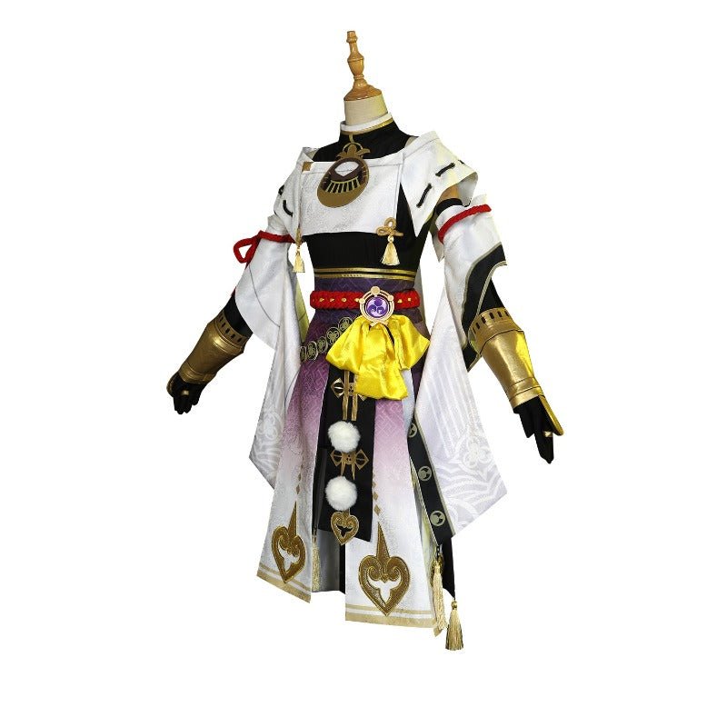 Traje de Cosplay de Kujou Sara de Genshin Impact para Halloween y Eventos de Anime - Fantasia Cosera