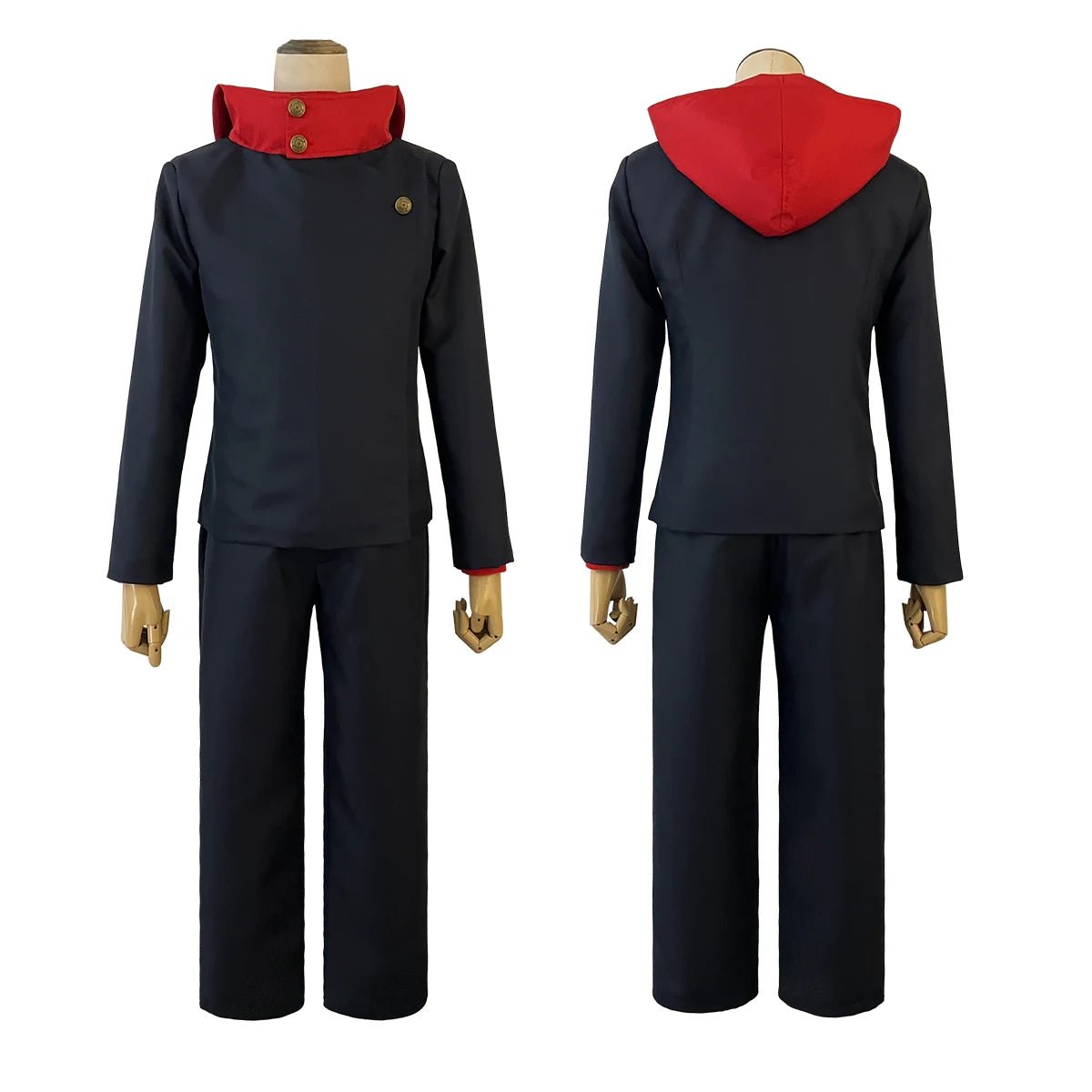 Disfraz de Cosplay de Itadori Yuji de Jujutsu Kaisen - Peluca, Chaqueta, Pantalones para Halloween y Navidad - Fantasia Cosera
