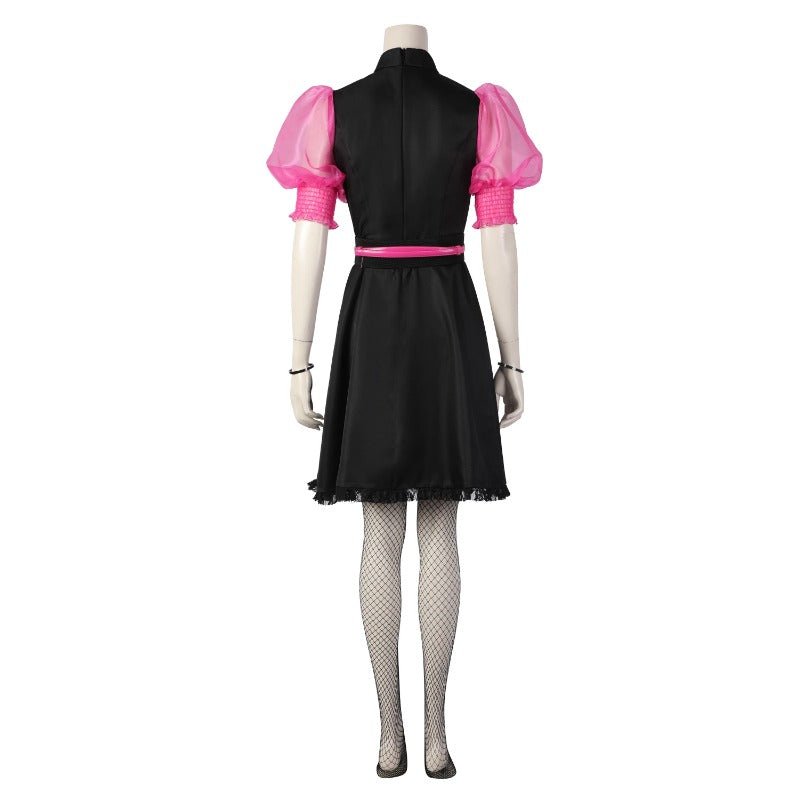 Traje de Cosplay de Draculaura de Monster High para Halloween y Carnaval Vestido Negro - Fantasia Cosera