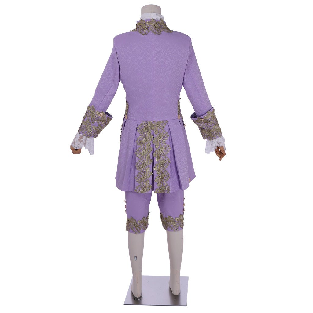 Traje púrpura rococó del siglo XVIII para hombre - Inspirado en Marie Antoinette | Serie Medieval Fantasía Cosera - Fantasia Cosera