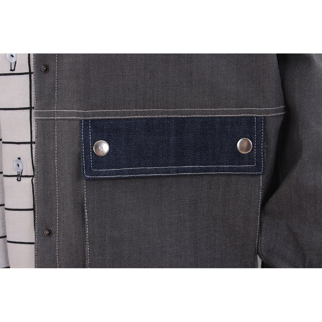 Traje de Cosplay de Regreso al Futuro - Chaqueta en Naranja, Blanco y Rojo - Fantasia Cosera