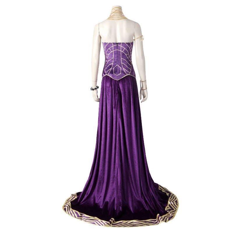 Vestido Real de Ramonda de Pantera Negra para Cosplay y Eventos - Fantasia Cosera