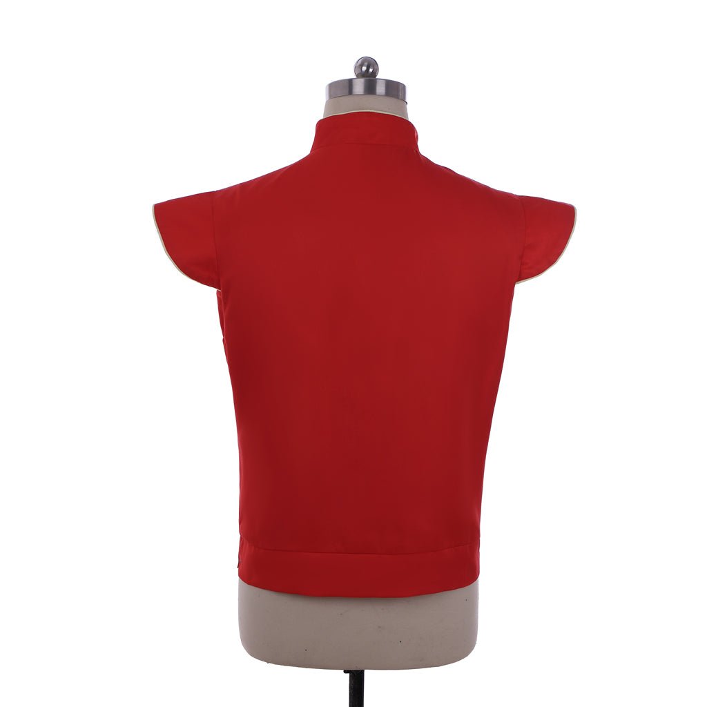 Chaleco Doble Medieval Renacentista Gótico para Hombres - Rojo Retro Disfraz de Cosplay | Fantasía Cosera - Fantasia Cosera