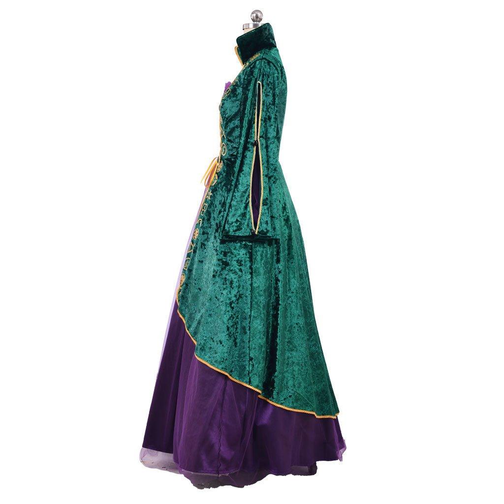 Vestido de Cosplay de Bruja | Traje de Renacimiento Verde Medieval para Mujer - Fantasia Cosera