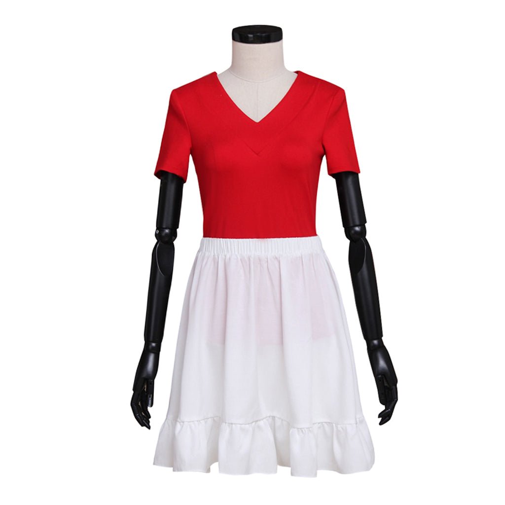 Vestido Rojo Pokéball Disfraz Cosplay - Fantasia Cosera