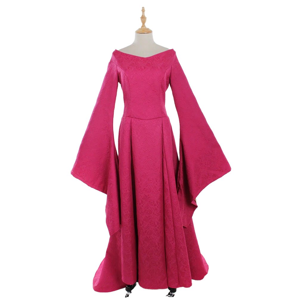 Vestido Renacentista de Manga Larga para Festivales Talla Grande - Fantasia Cosera