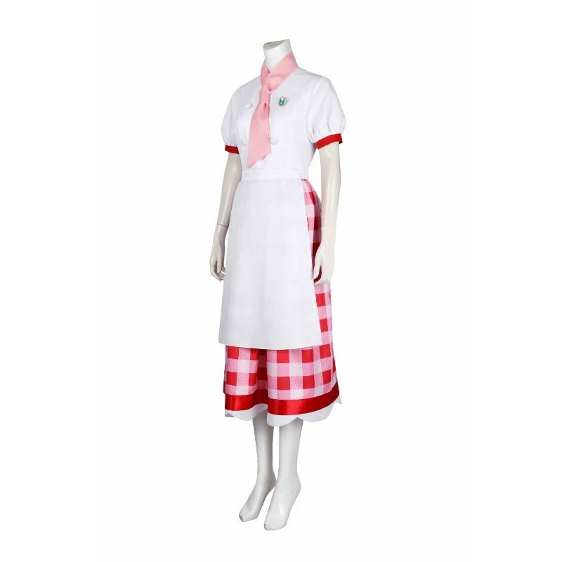 Traje de Cosplay de Princesa Peach: Showtime! Panadería Peach para Adultos y Niños - Fantasia Cosera