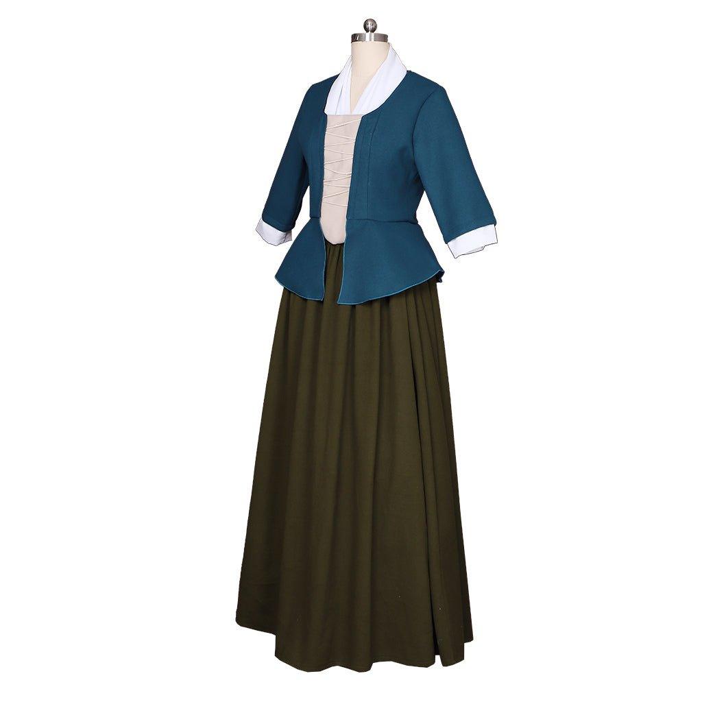 Vestido de Cosplay Claire Fraser Outlander | Traje Colonial Escocés - Fantasia Cosera