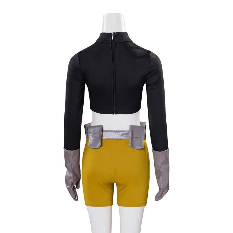 Traje de Cosplay de Terra para Chicas - Disfraz de Superheroína de los Teen Titans para Halloween - Fantasia Cosera