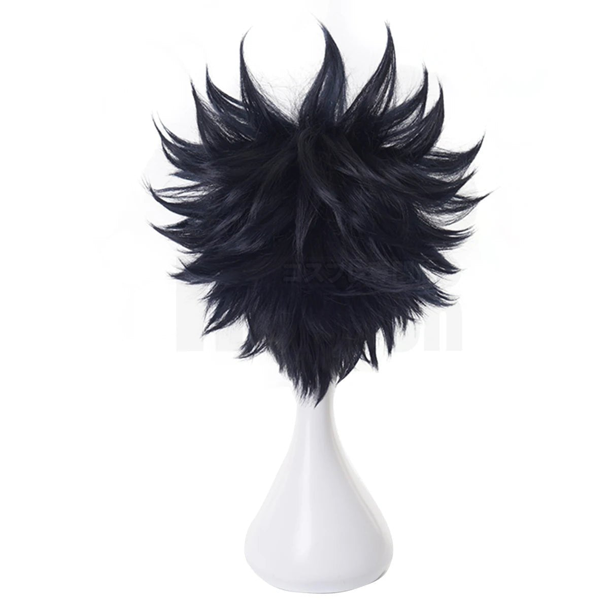 Peluca de Cosplay de Megumi Fushiguro de Jujutsu Kaisen, Fibra Sintética Premium, Talla Ajustable para Halloween y Fiestas - Fantasia Cosera