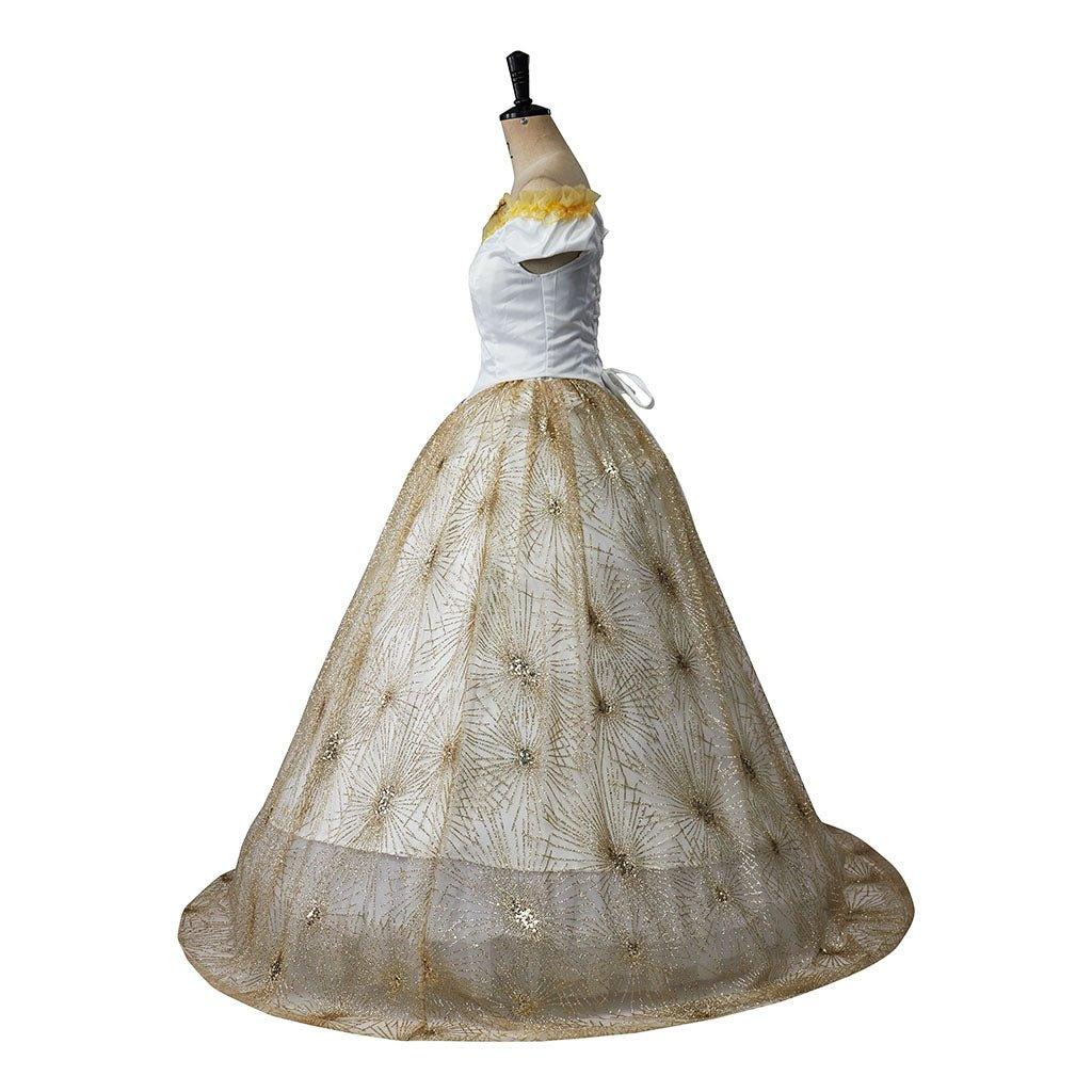 Traje de Cosplay de Christine Daae El Fantasma de la Ópera Vestido con Estampado de Fuegos Artificiales - Fantasia Cosera