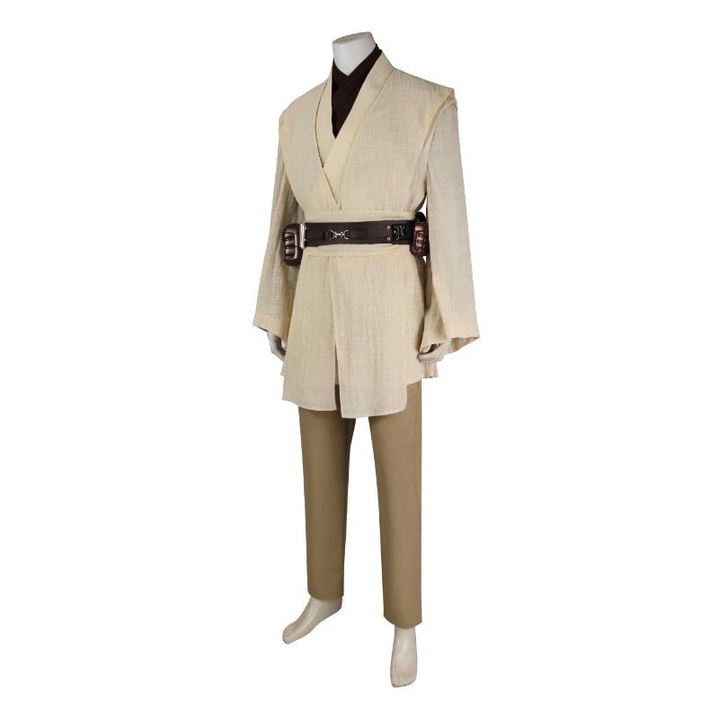 Traje de Cosplay de Obi-Wan Kenobi Vestimenta Jedi Conjunto Completo para Halloween y Fiestas - Fantasia Cosera