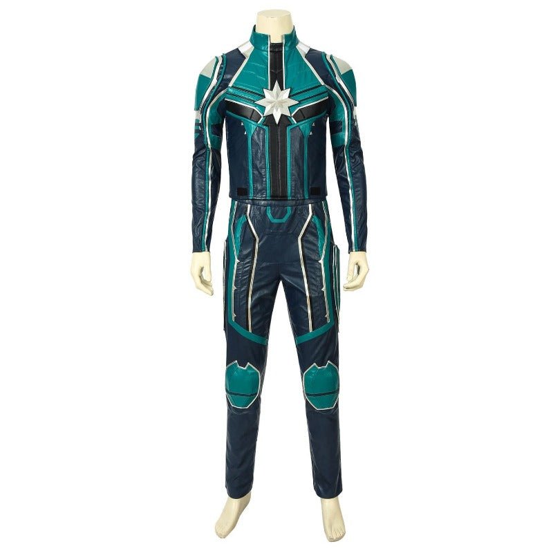 Traje de Cosplay de Yon Rogg Capitana Marvel Fuerza Estelar - Piel Sintética Premium - Fantasia Cosera