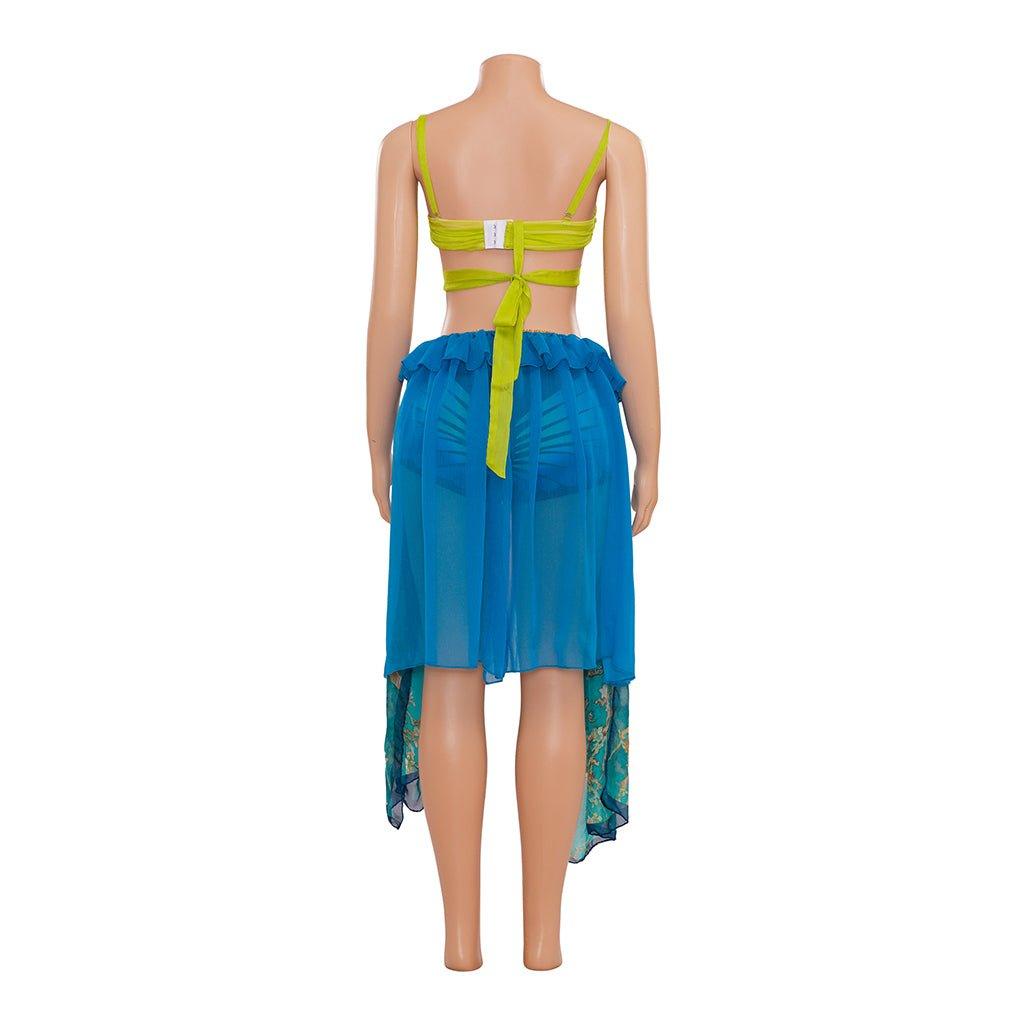 Vestido de Baile Azul de Britney Spears Slave | Traje de Cosplay - Fantasia Cosera