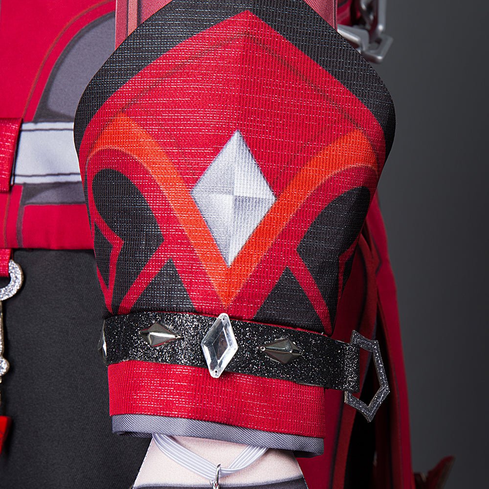 Sumérgete en la Noche con el Traje de Cosplay Diluc Atardecer Carmesí - Genshin Impact - Fantasia Cosera