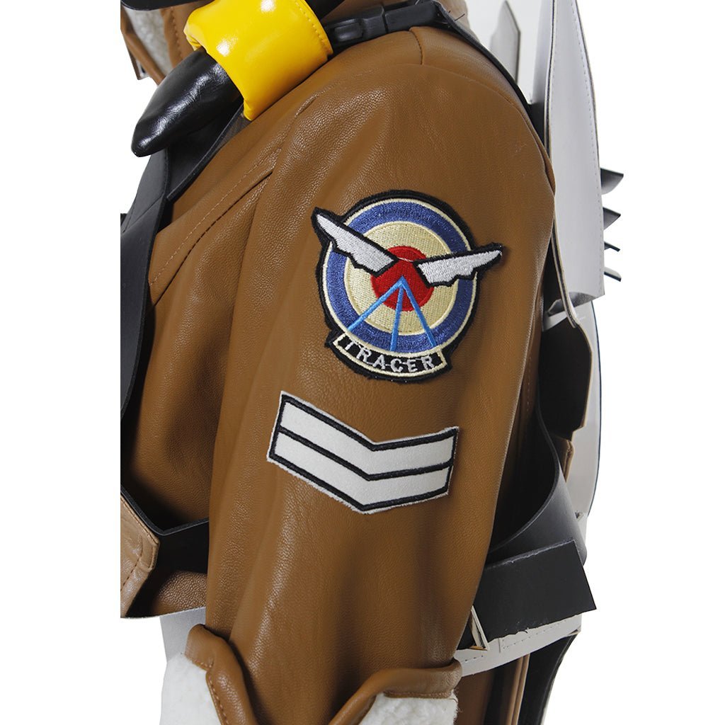 Traje de Cosplay de Tracer | Uniforme de Batalla para Gamers y Fans - Fantasia Cosera