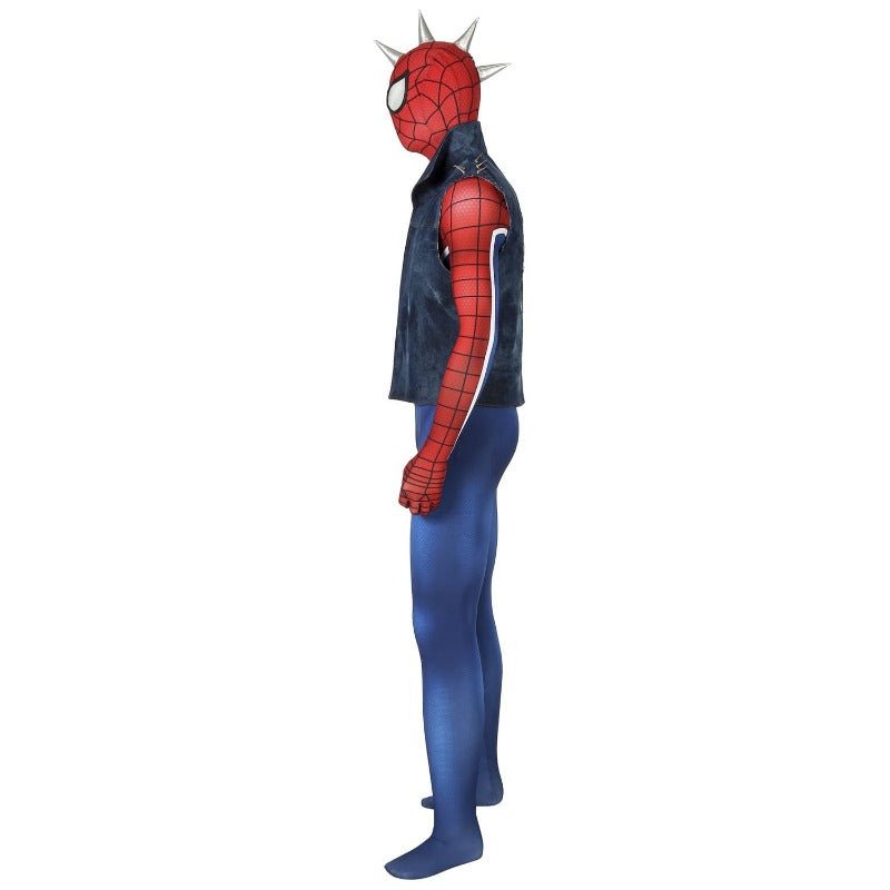 Traje de Cosplay Punk-Rock Spidey Hobart Brown Spider-Man para Fans - Fantasia Cosera