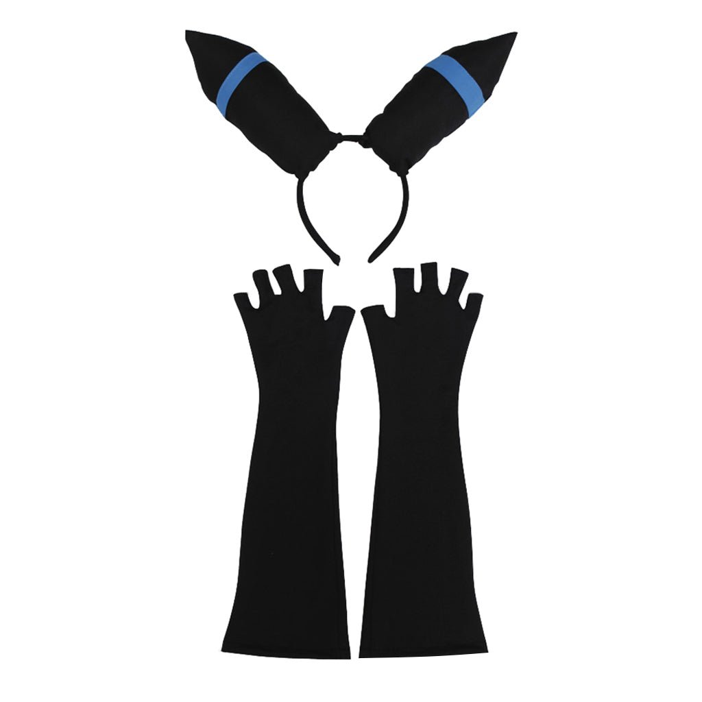 Vestido de Cosplay Humano de Umbreon de Pokémon - Fantasia Cosera