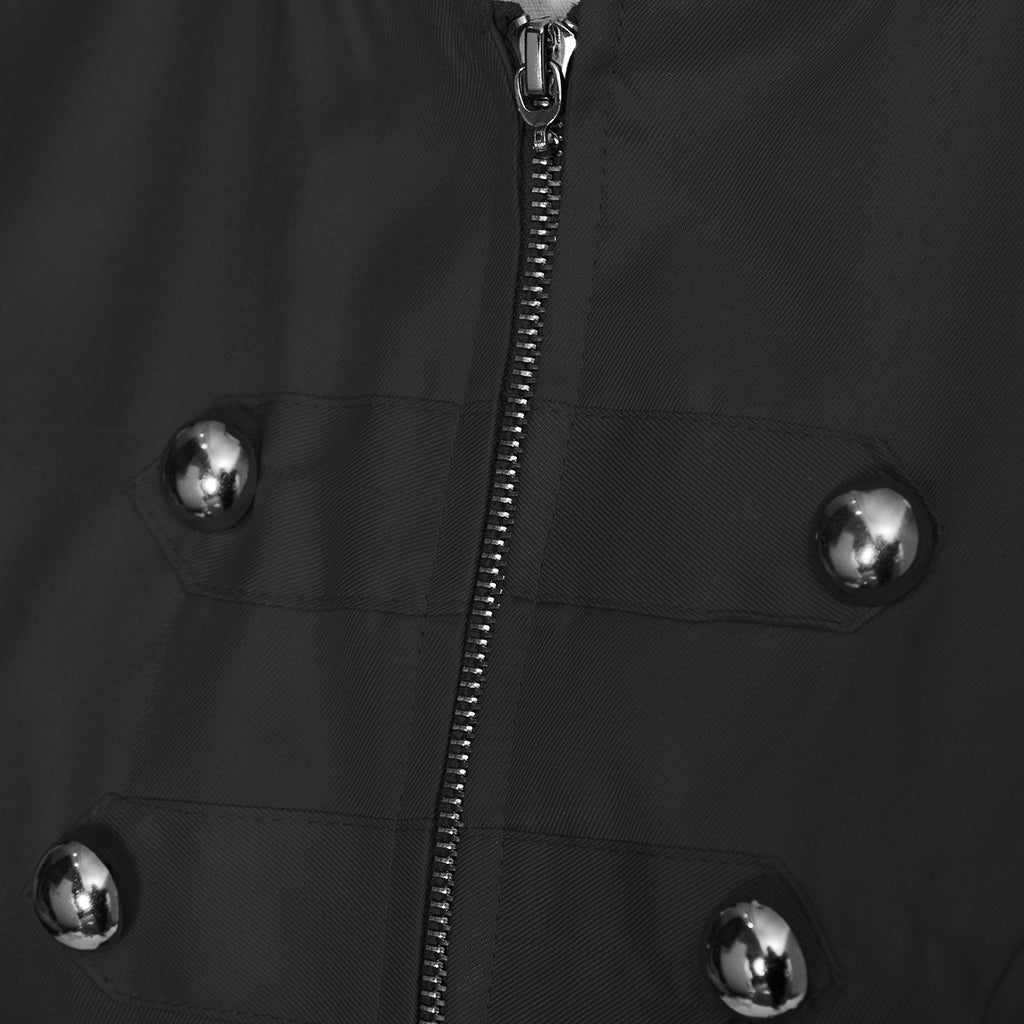 Abrigo Negro Edward Traje Cosplay Para Mujer – Inspirado en el Estilo Oficial, Alta Calidad - Fantasia Cosera