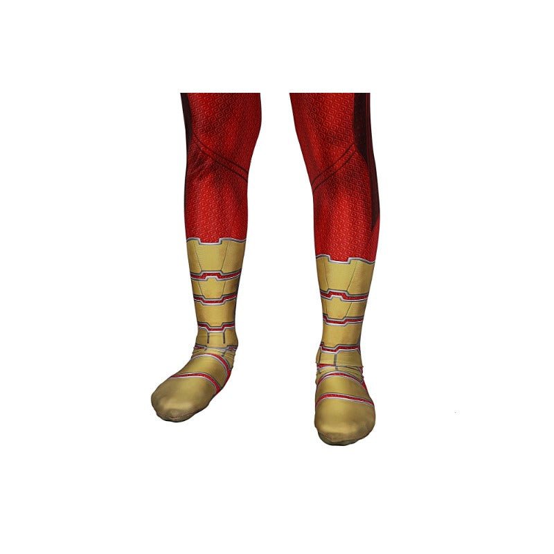 Nuevo Traje de Cosplay de Billy el Power Ranger Rojo para Niños - Halloween Zentai Mono con Capa - Fantasia Cosera