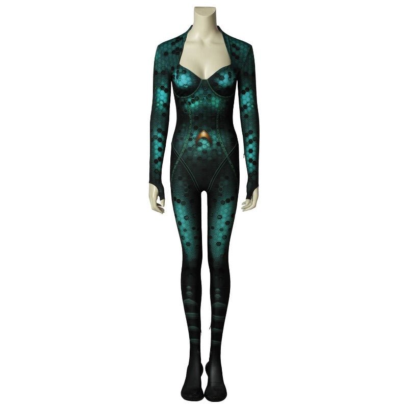 Traje de Cosplay de Aquaman Mera para Mujer - Mono Zentai - Fantasia Cosera