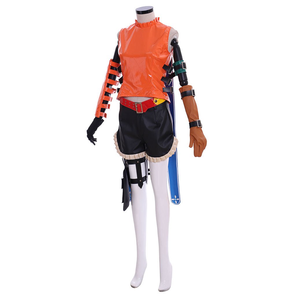 Traje de Cosplay de Rikku de Final Fantasy X | Outfit del Juego FFX FF10 para Fans - Fantasia Cosera
