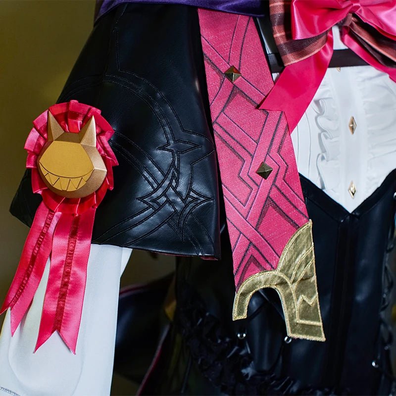 Traje de Cosplay Iyney Genshin Impact Gemelos Lyney Sombrero Mágico Uniforme de Truco de Magia Halloween Mujer Conjunto Completo - Fantasia Cosera