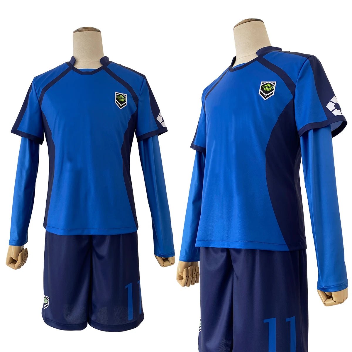 Traje de Cosplay Blue Lock Bastard Munchen Blank Uniforme de Fútbol DIY Regalo Anime Equipo Rojo Azul Halloween - Fantasia Cosera