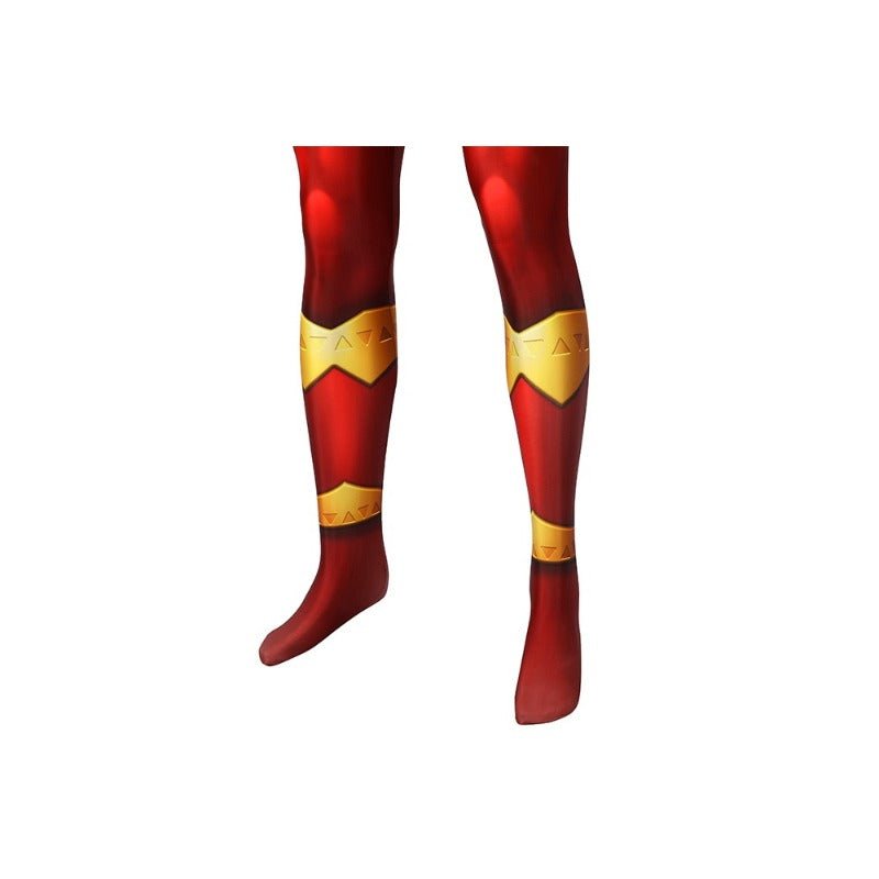 Traje de Cosplay de Red Ranger KISHIRYU SENTAI RYUSOULGER en Spandex - Fantasia Cosera