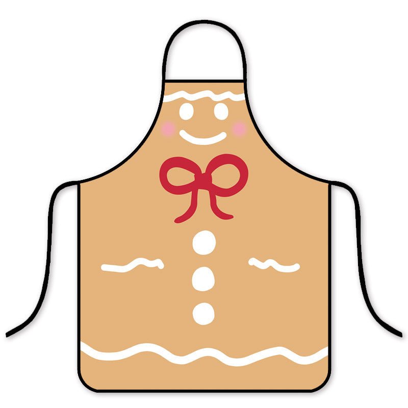 Delantal navideño impermeable, versión coreana de moda para cocina, hogar y restaurantes de hot pot - Fantasia Cosera