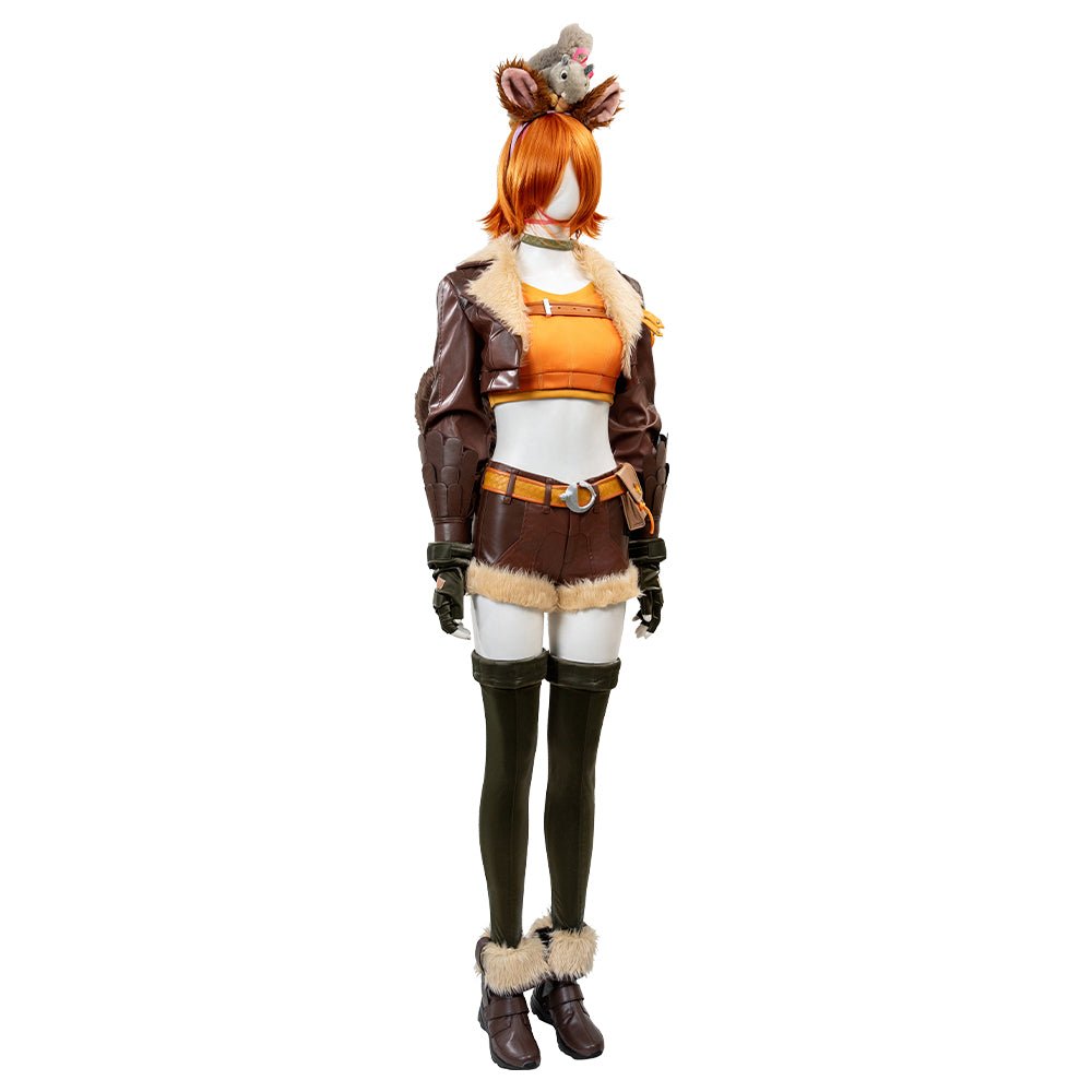 Traje de Cosplay de Squirrel Girl de Marvel Contest of Champions - Calidad Premium - Fantasia Cosera