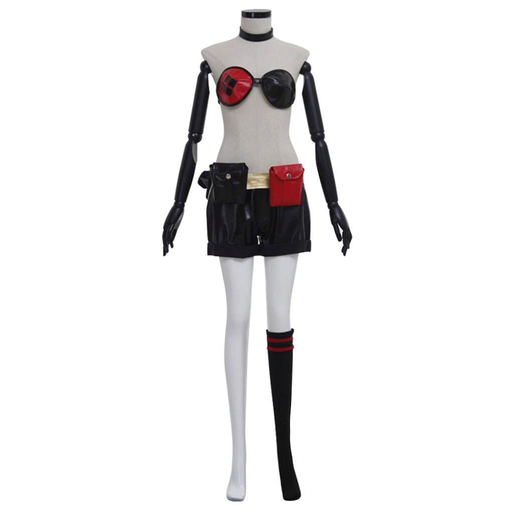Traje de Cosplay de Harley Quinn – Divertido, Feroz e Icónico Outfit de Supervillana para Mujeres - Fantasia Cosera