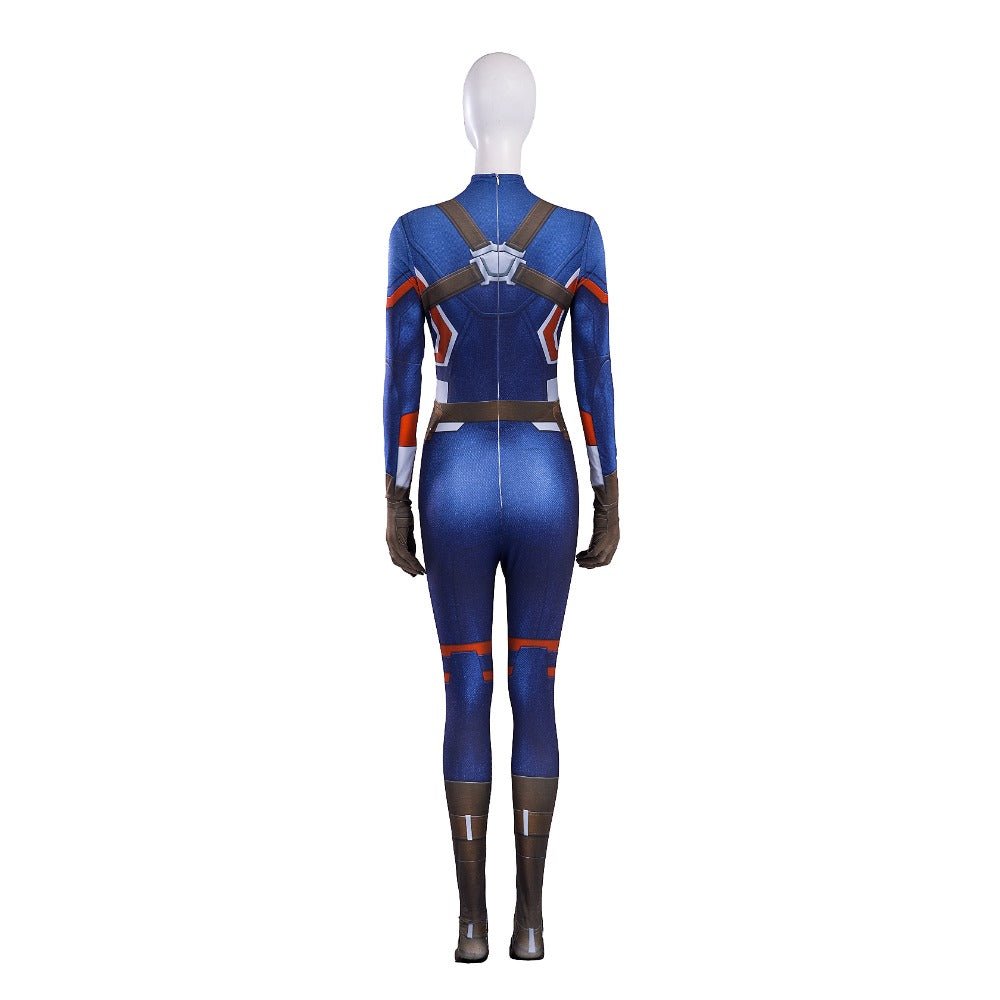 Traje de Cosplay de Captain Carter de Marvel What If - Calidad Premium - Fantasia Cosera