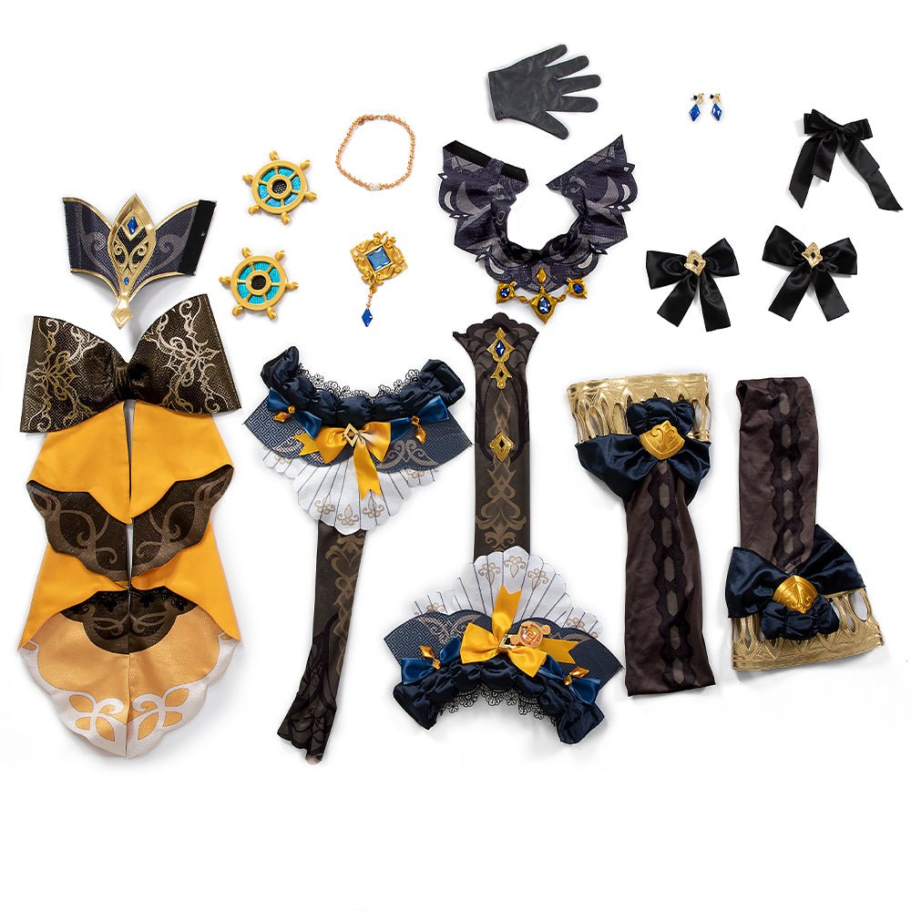 Traje de Cosplay de Navia de Genshin Impact para Mujer - Fantasia Cosera