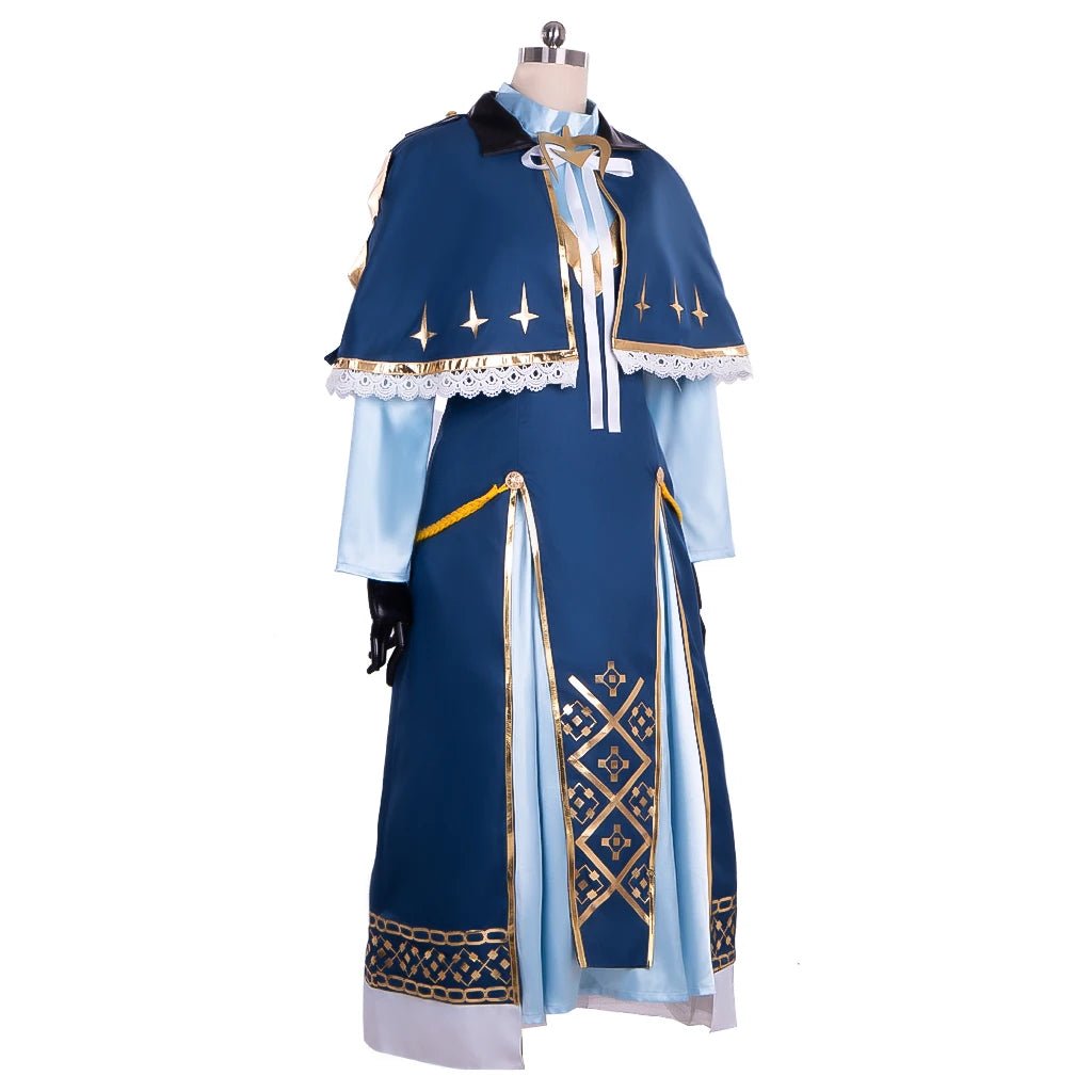 Traje de Cosplay de Marianne de Fire Emblem para Mujer - Uniforme Azul Elegante para Fiestas, Comic Con y Espectáculos - Fantasia Cosera