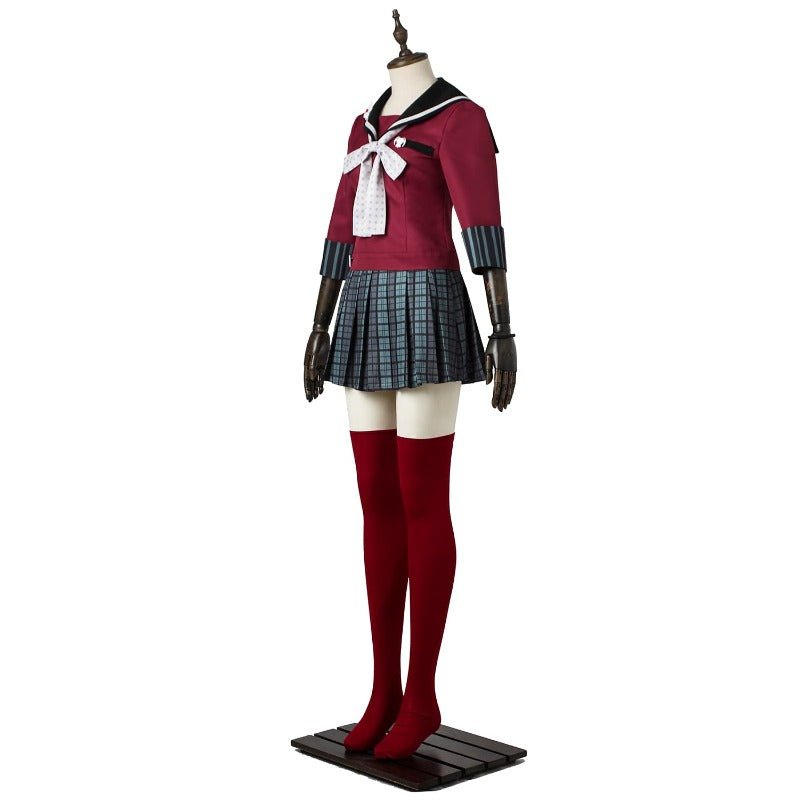 Traje de Cosplay de Harukawa Maki Peluca Uniforme Escolar | Danganronpa Disfraz de Halloween para Mujeres - Fantasia Cosera