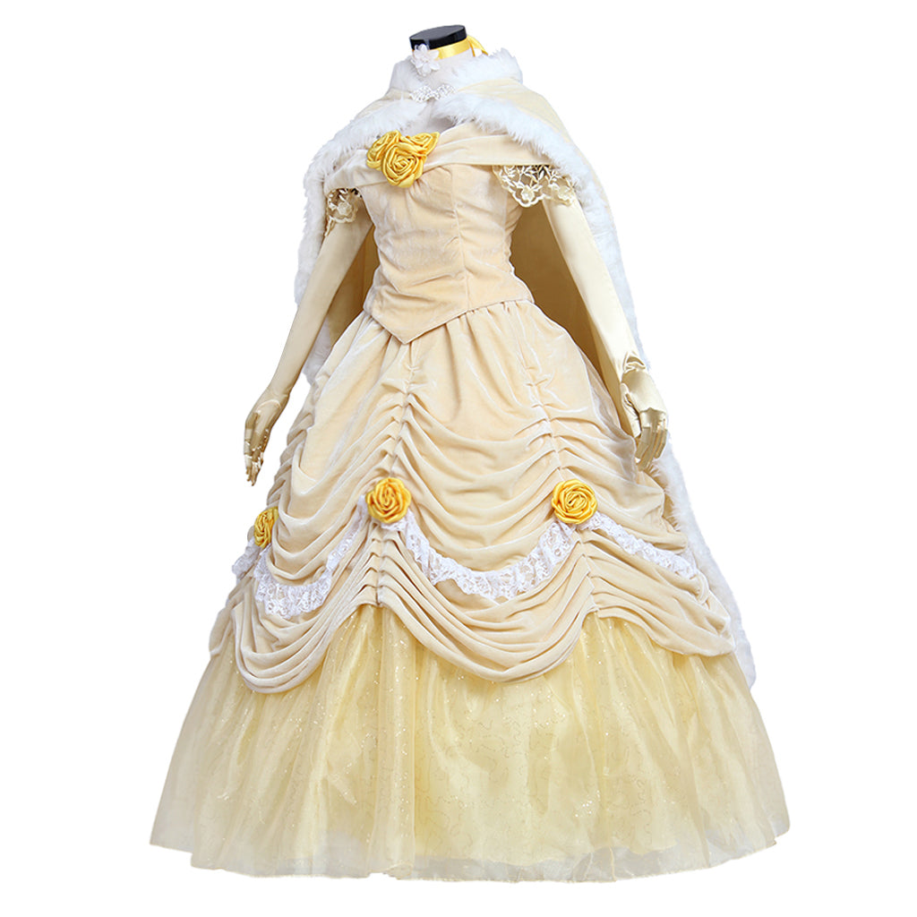 Belle y la Bestia Traje de Cosplay Serie | Vestido de Princesa para Eventos - Fantasia Cosera