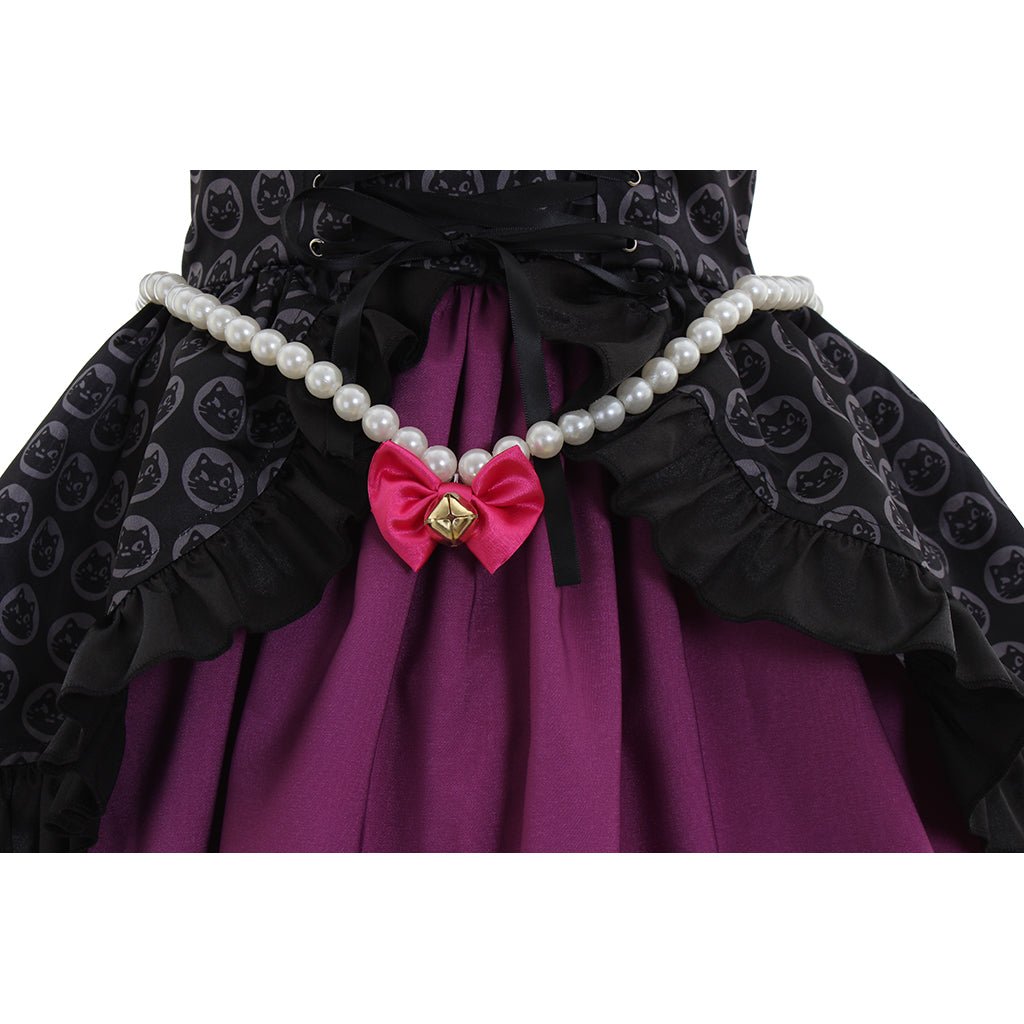 Traje de Cosplay de Hana Song - Vestido de Oficial Negro para Fans de Overwatch - Fantasia Cosera