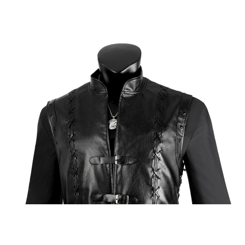 Traje de Cosplay de Geralt de The Witcher 3: Caza Salvaje para Hombre - Abrigo, Pantalones y Camisa - Fantasia Cosera