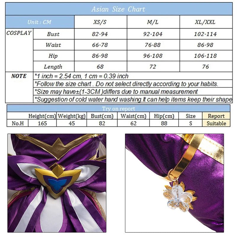 Traje de Cosplay LOL Guardiana Estelar Akali para Mujer - Fantasia Cosera