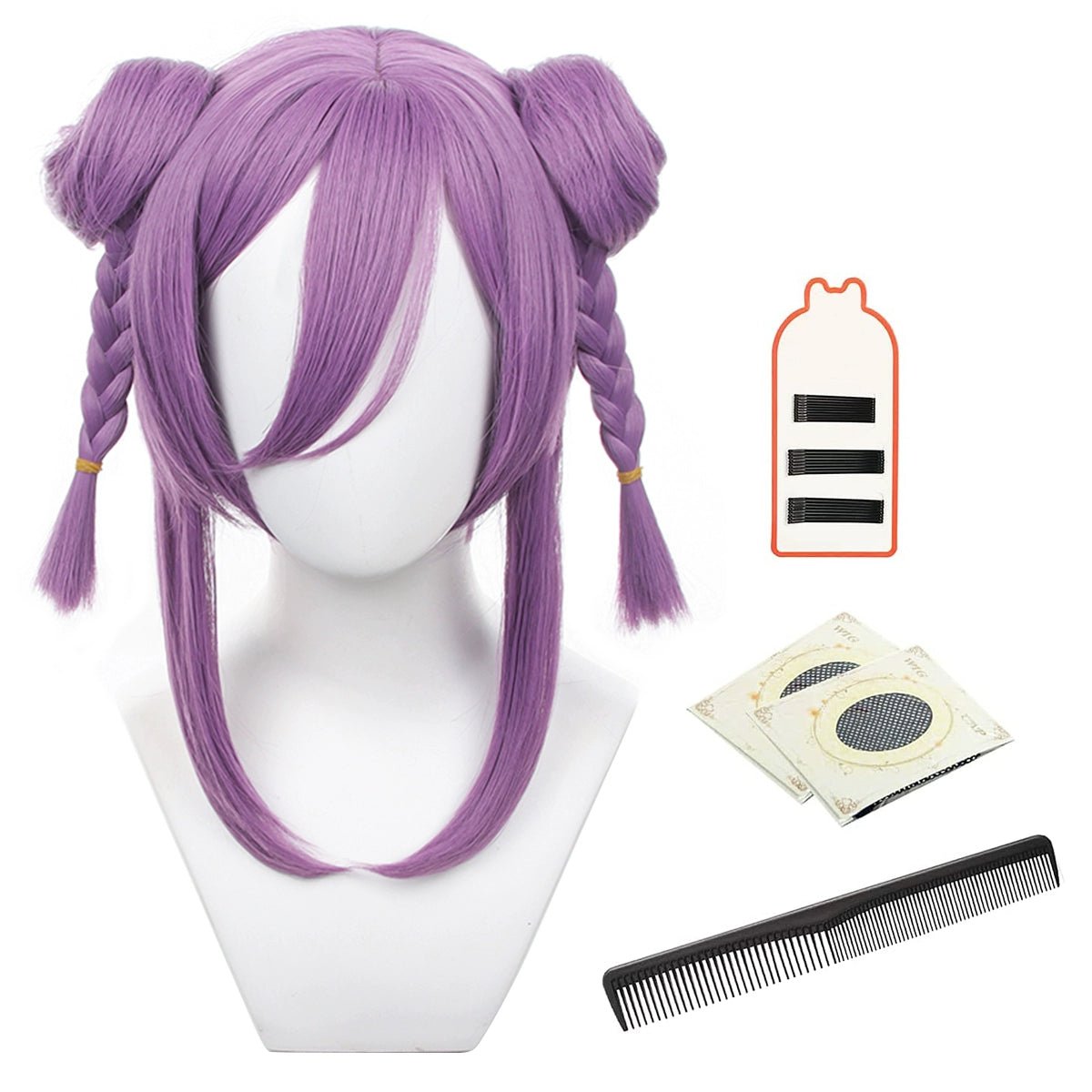 Peluca Blue Lock Qianqie Bao'er Maomao - Estilo Chino Dos Moños con Nueve Opciones de Color - Fantasia Cosera