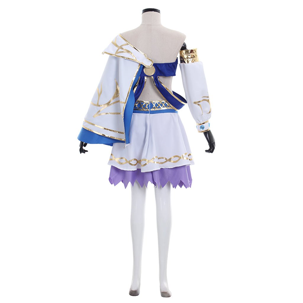 Traje de Cosplay de Lana Bruja Blanca - Outfit de la Bruja del Bosque Guerreras - Fantasia Cosera
