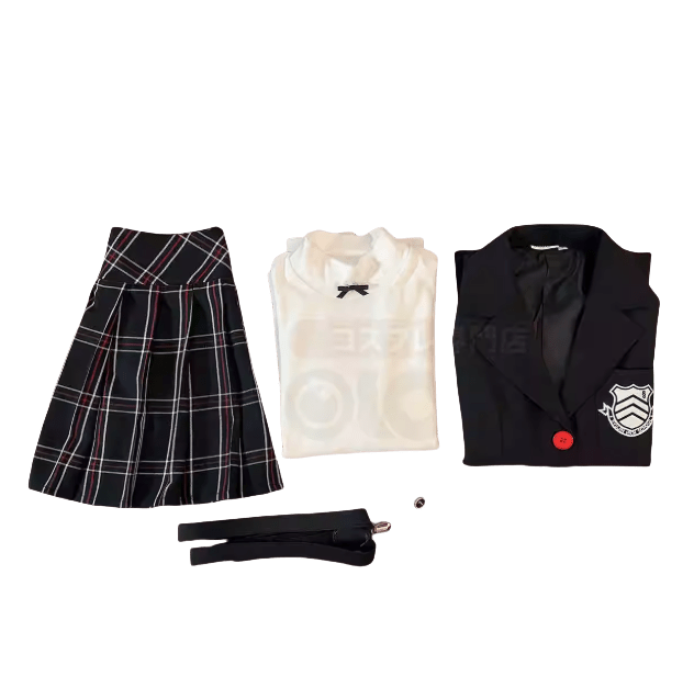 Traje de Cosplay Persona 5 - Akira Kurusu, Kasumi Yoshizawa, Outfit Academia Shujin - Fantasia Cosera