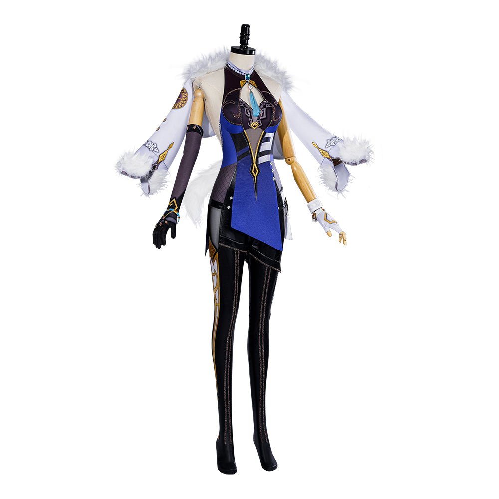 Traje de Cosplay de Yelan de Genshin Impact, Vestido Valley Orchid - Fantasia Cosera